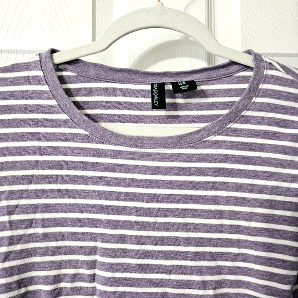 Cynthia Rowley Striped Tee Shirt - Size M - Picture 5 of 10